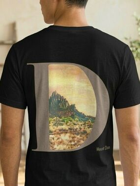 Dior Black Mount Zion  Graphic Men's T-Shirt